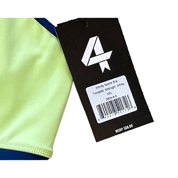 Fourlaps Womens Infinity Womens Fitness Running Sports Green Navy NWT Size XXL - Picture 6 of 7